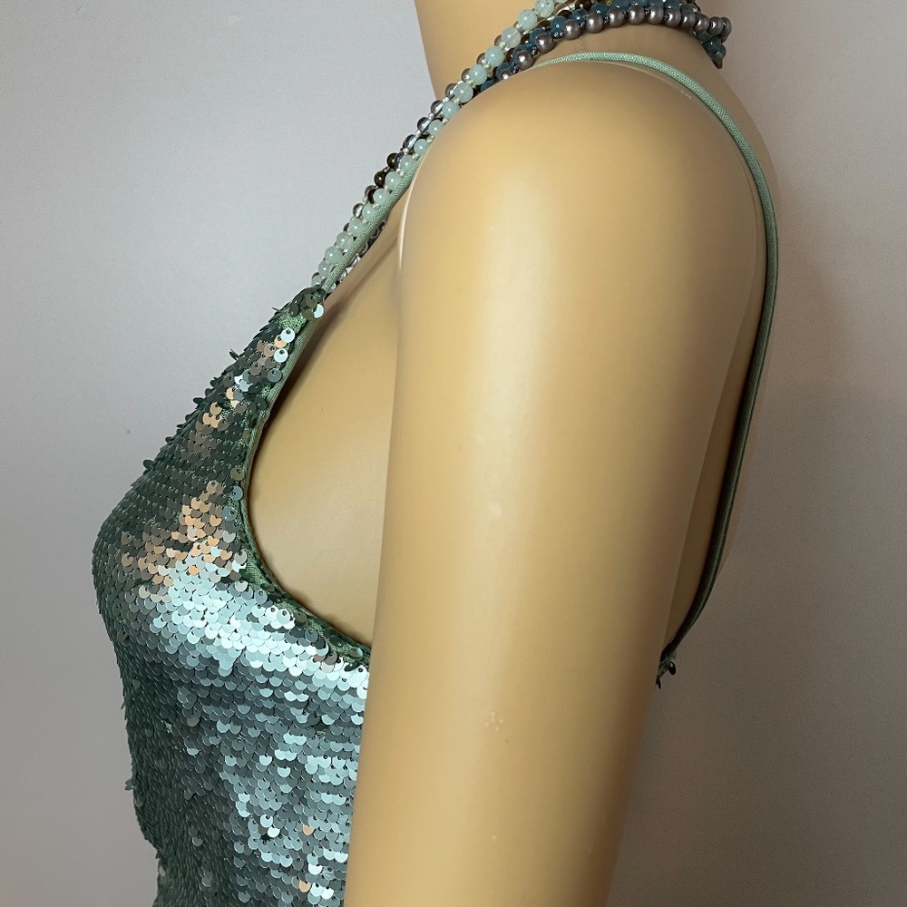 💕 HOST PICK!!! Sea green mermaid sexy sequin high slit dress! - Picture 7 of 12